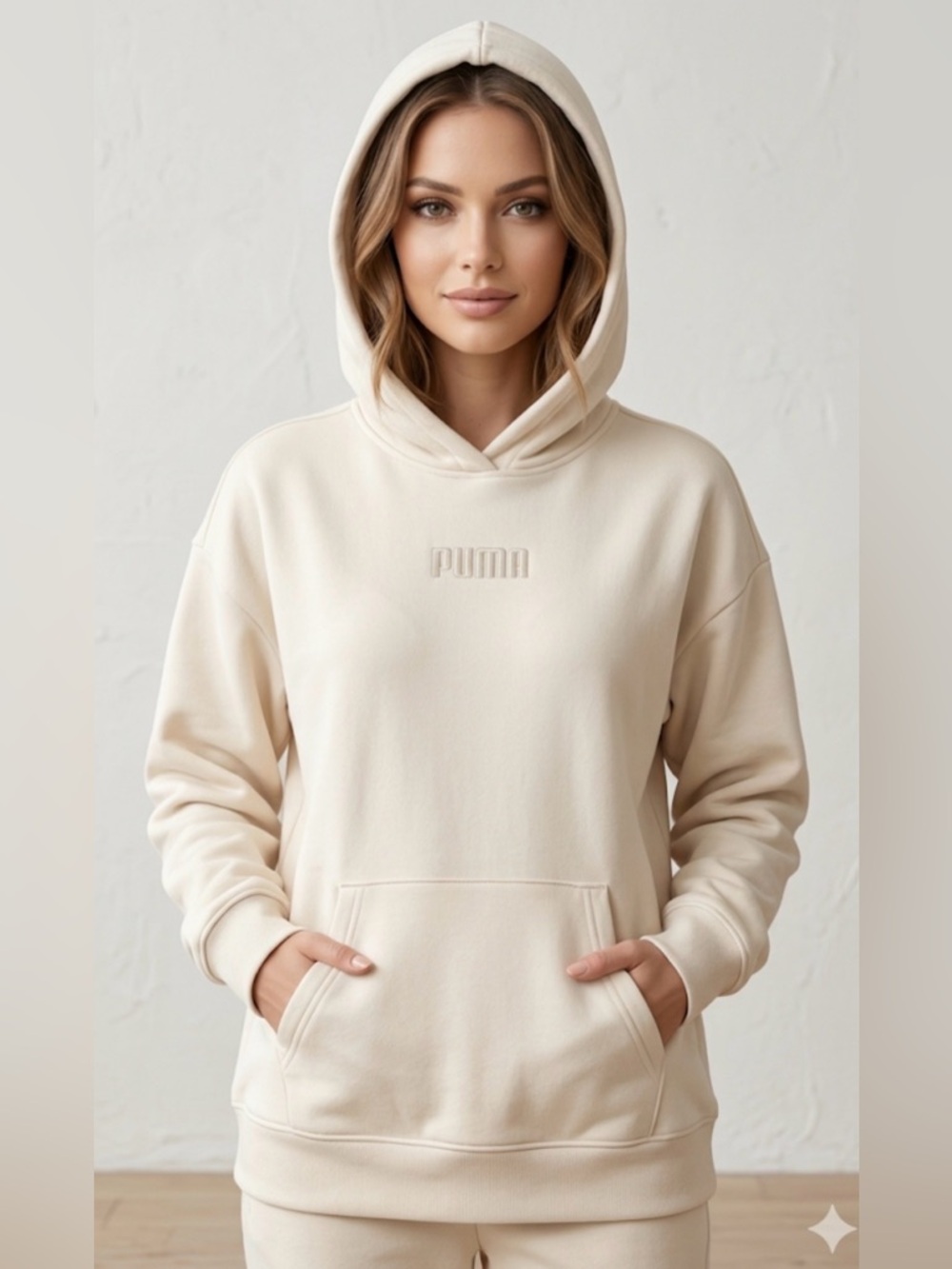 PUMA Women’s XXL cream Hoodie NWT Great for spring
